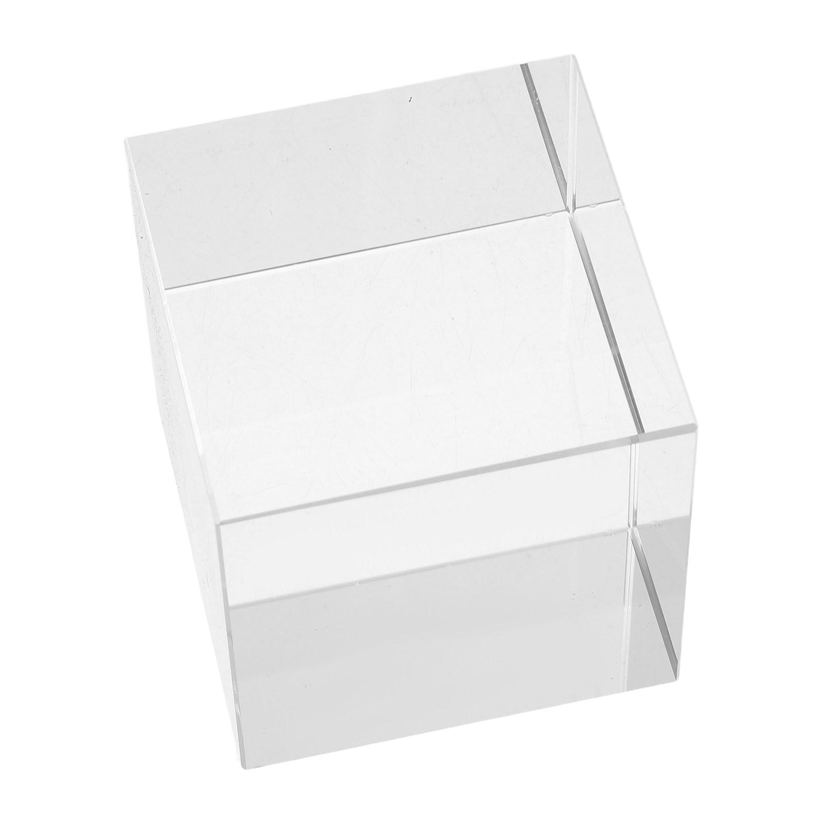 Paper Weight Crystal - Kare Şeklinde, Şeffaf Kristal Kağıt Ağırlığı,