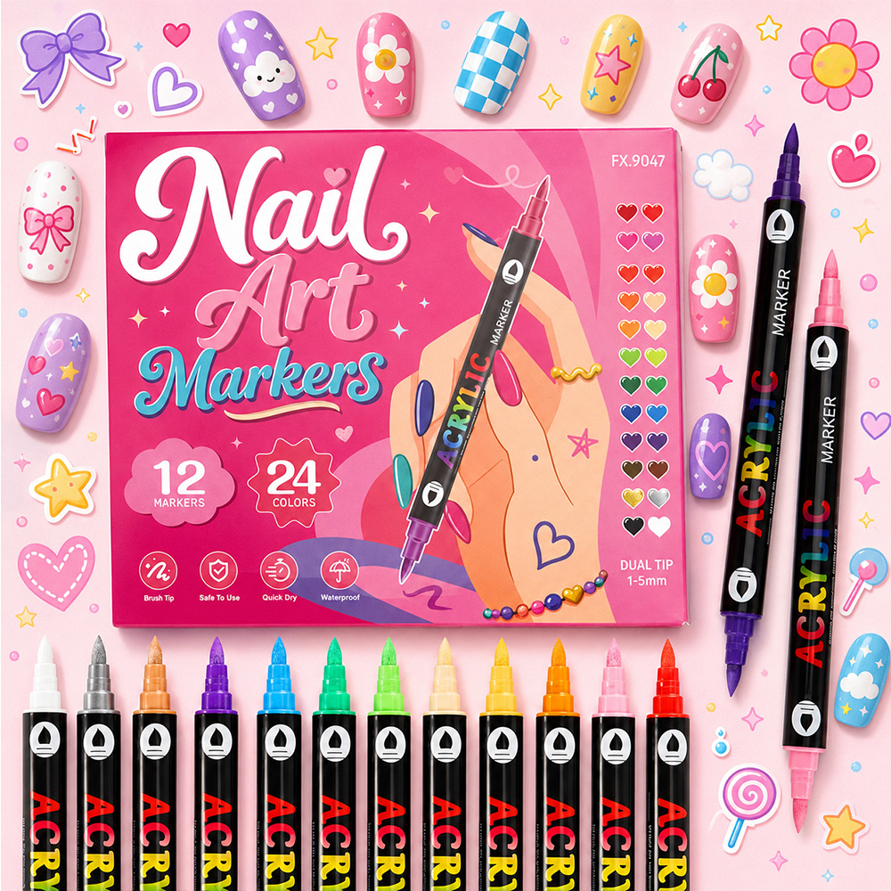 Copic Marker Sketch - 24 Renk Çift Uçlu Akrilik Boya