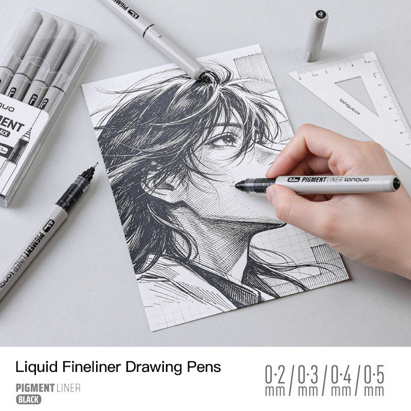 LANGUO 0.2/0.3/0.4/0.5 mm Mikr - Copic Marker Sketch incelemesi ve fiyatı