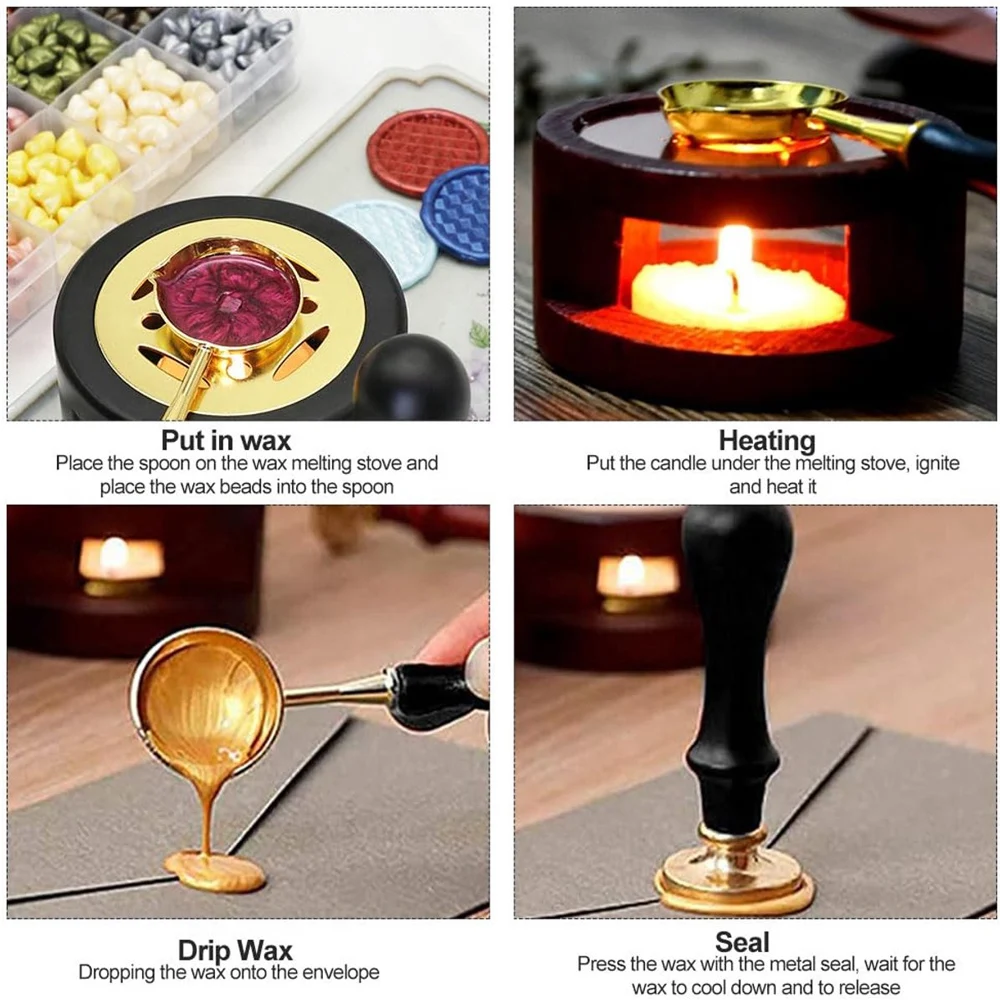 2/3 Parça Mum Mühür Seti, Masi - Wax Seal Stamp Set incelemesi ve fiyatı