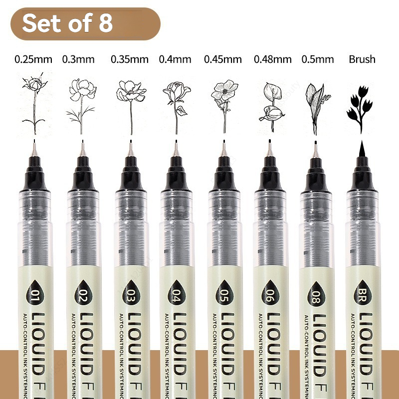 3-8 adet Fineliner su geçirmez - Copic Marker Sketch incelemesi ve fiyatı