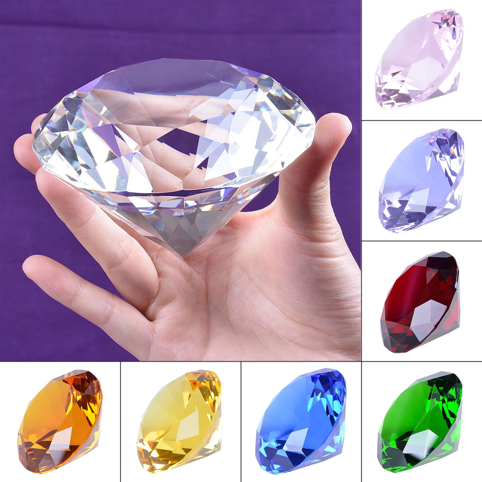 1 adet Kristal Elmas Şekilli P - Paper Weight Crystal incelemesi ve fiyatı